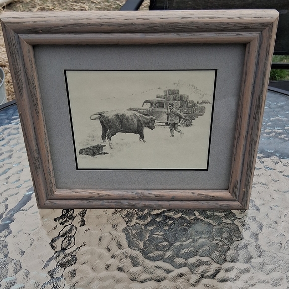 Greytak Mini-Images Rustic Double Framed Black & Gray Pencil Sketches - Picture 4 of 16